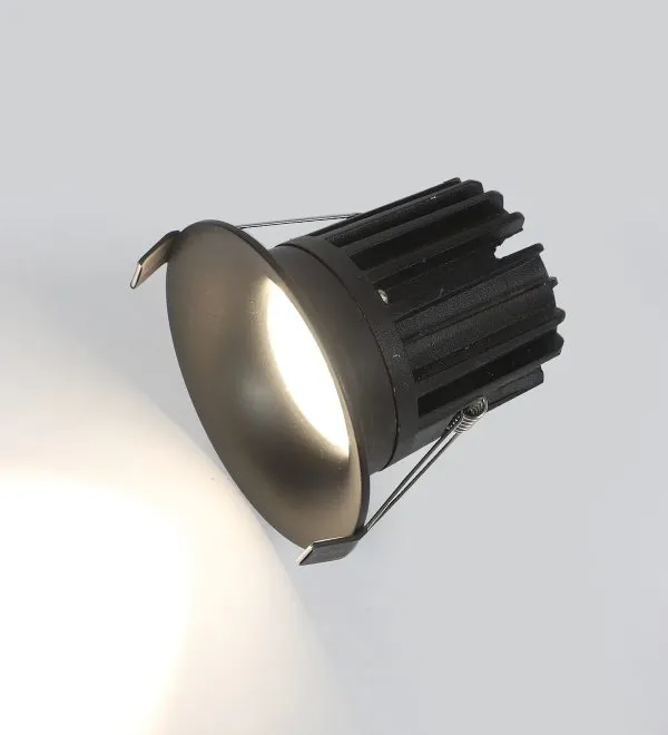 Trim less COB - 12watt (black body) - 4000k (natural white)